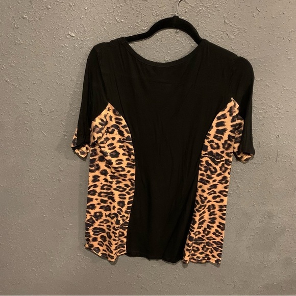 Women’s Crazy Train Leopard Print Blouse - Picture 4 of 4